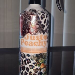 Just Peachy Leopard Print Spray Bottle